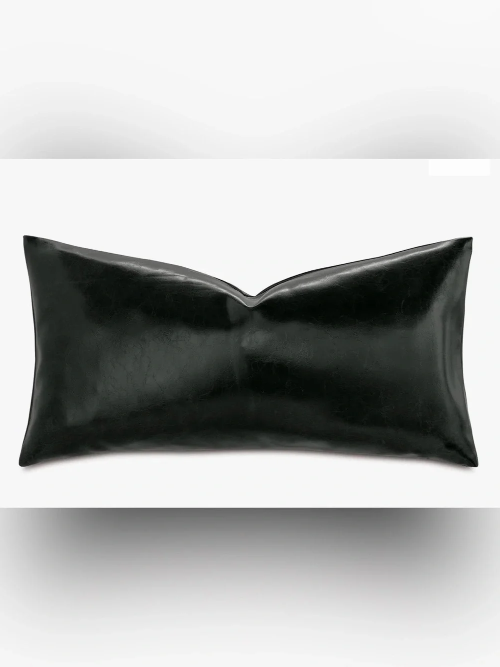 Muse Vegan Leather Accent Pillow. Gorgeous modern decor element. New.